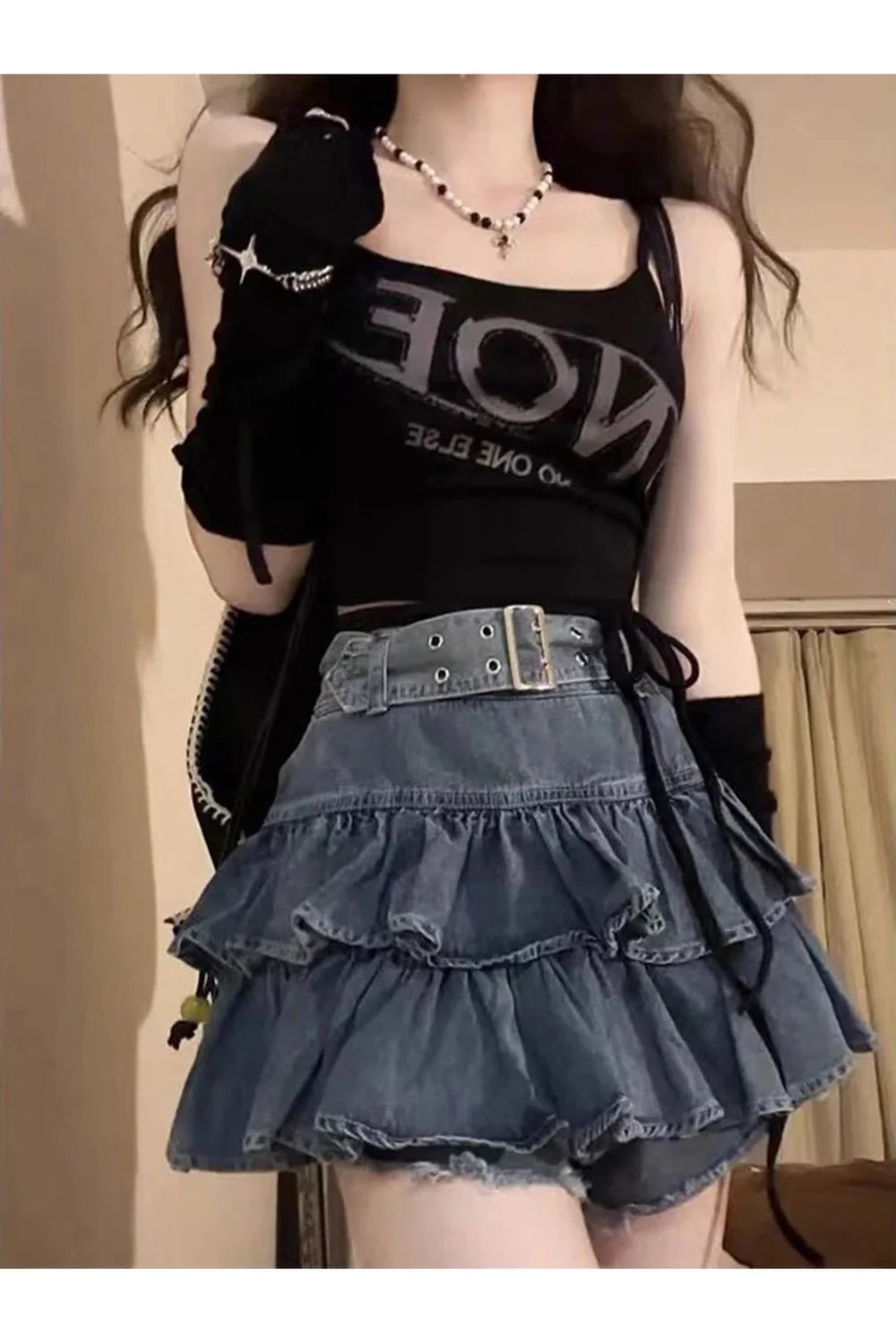 2000s Denim Mini Skirt