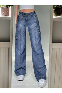 Fall 90s Aesthetic High Waist Jeans