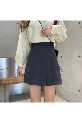 90s Spring Pleated Mini Skirt