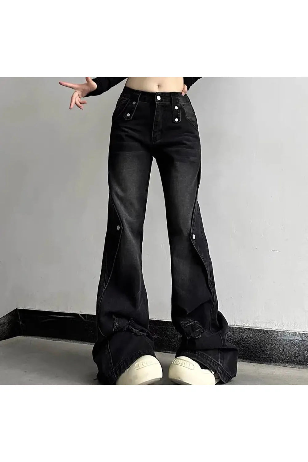 Fall Wide Leg High Waist Jeans