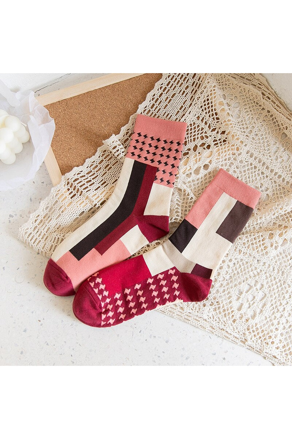 Creative Irregular Short Couple Socks