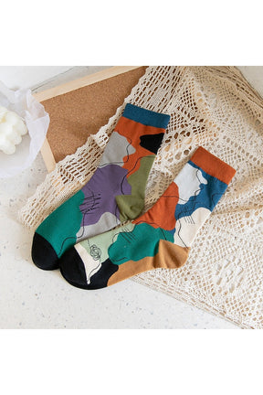 Creative Irregular Short Couple Socks