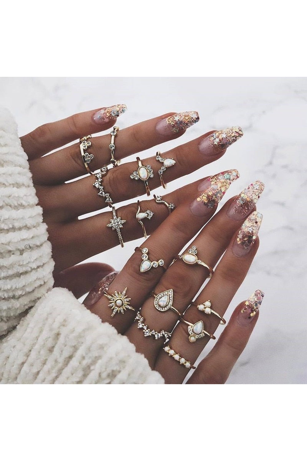 Aesthetic 11 Pcs/Set Rings