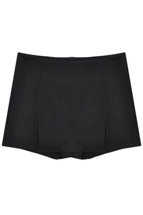 Stylish black mini skirt for casual wear.