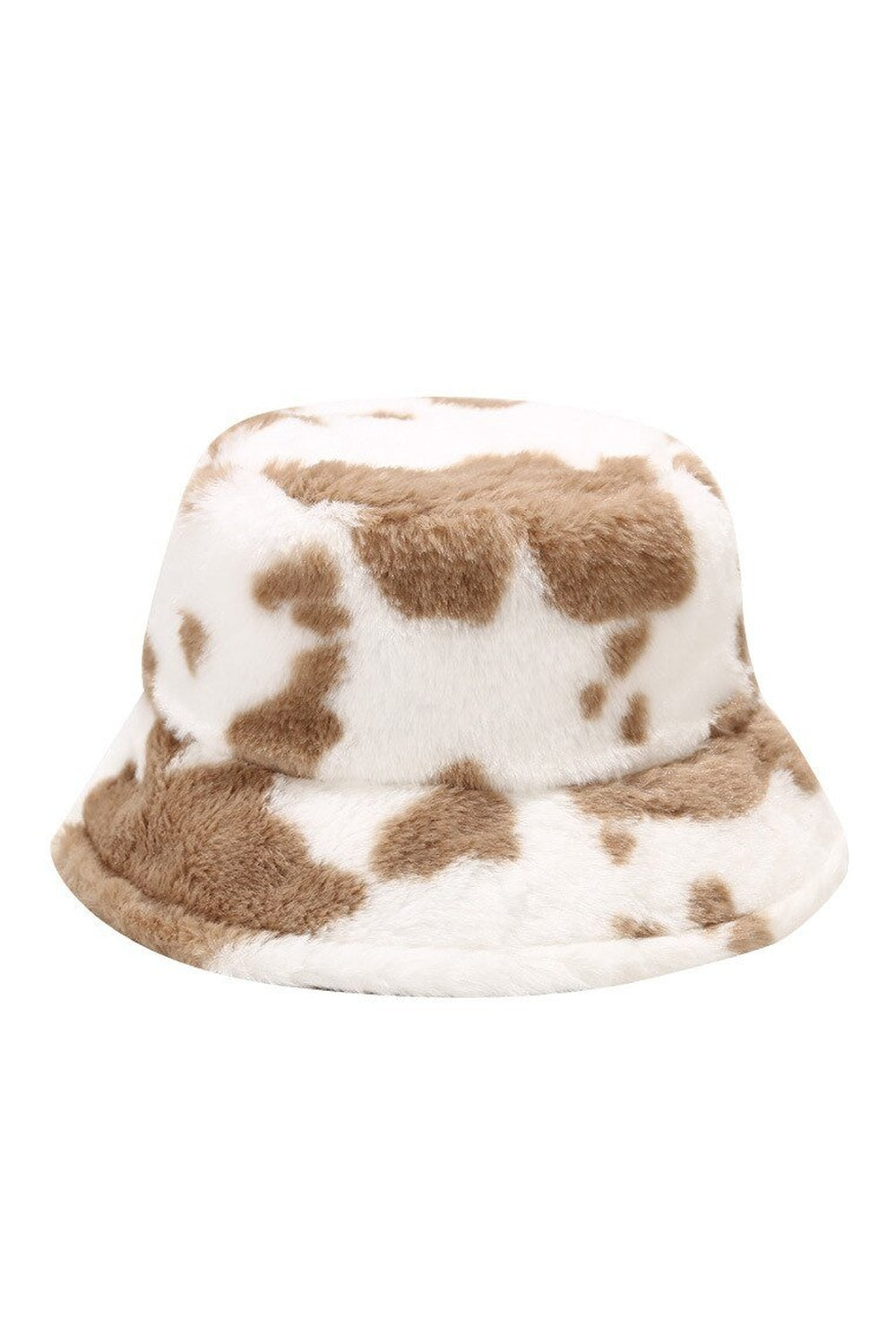 Aesthetic Cow Print Plush Bucket Hat