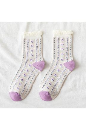 Pastel socks, variant 15, featuring delicate colors.