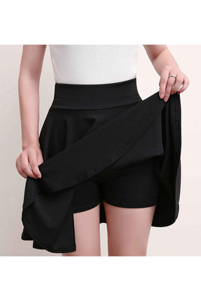 Black Aesthetic Pleated High Waist Skirt: Stylish elegance.