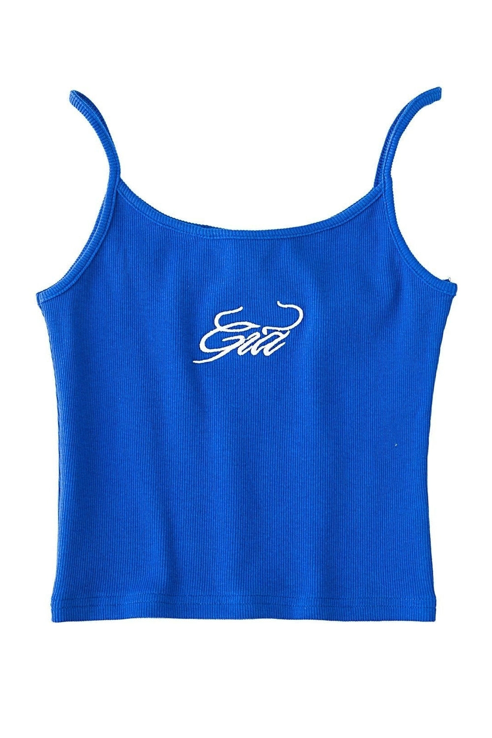 Blue Aesthetic Sleeveless Crop Top for summer chic.