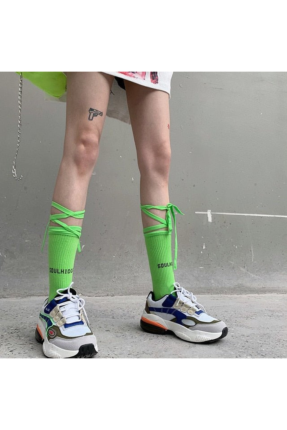 Aesthetic socks with drawstrings