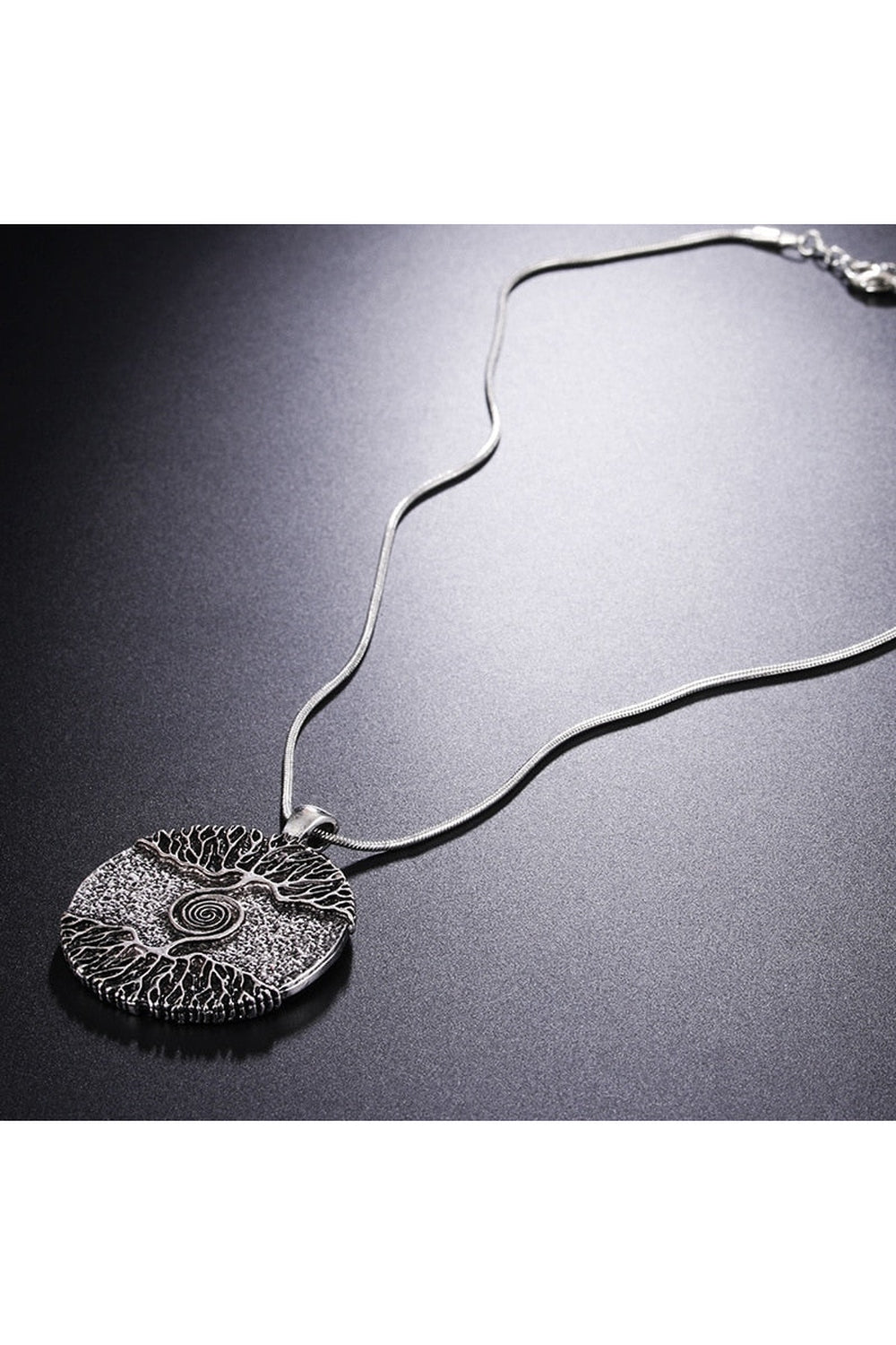 Viking-inspired stainless steel necklace with unique design variant 1.