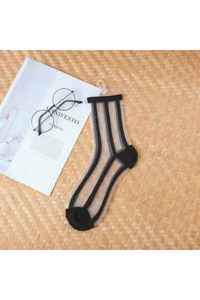 Aesthetic Ultra-thin Transparent Mesh Socks