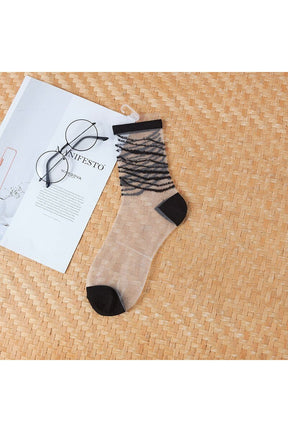 Aesthetic Ultra-thin Transparent Mesh Socks