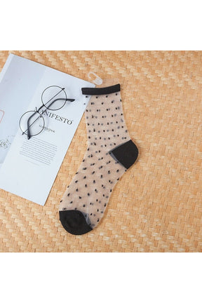 Aesthetic Ultra-thin Transparent Mesh Socks