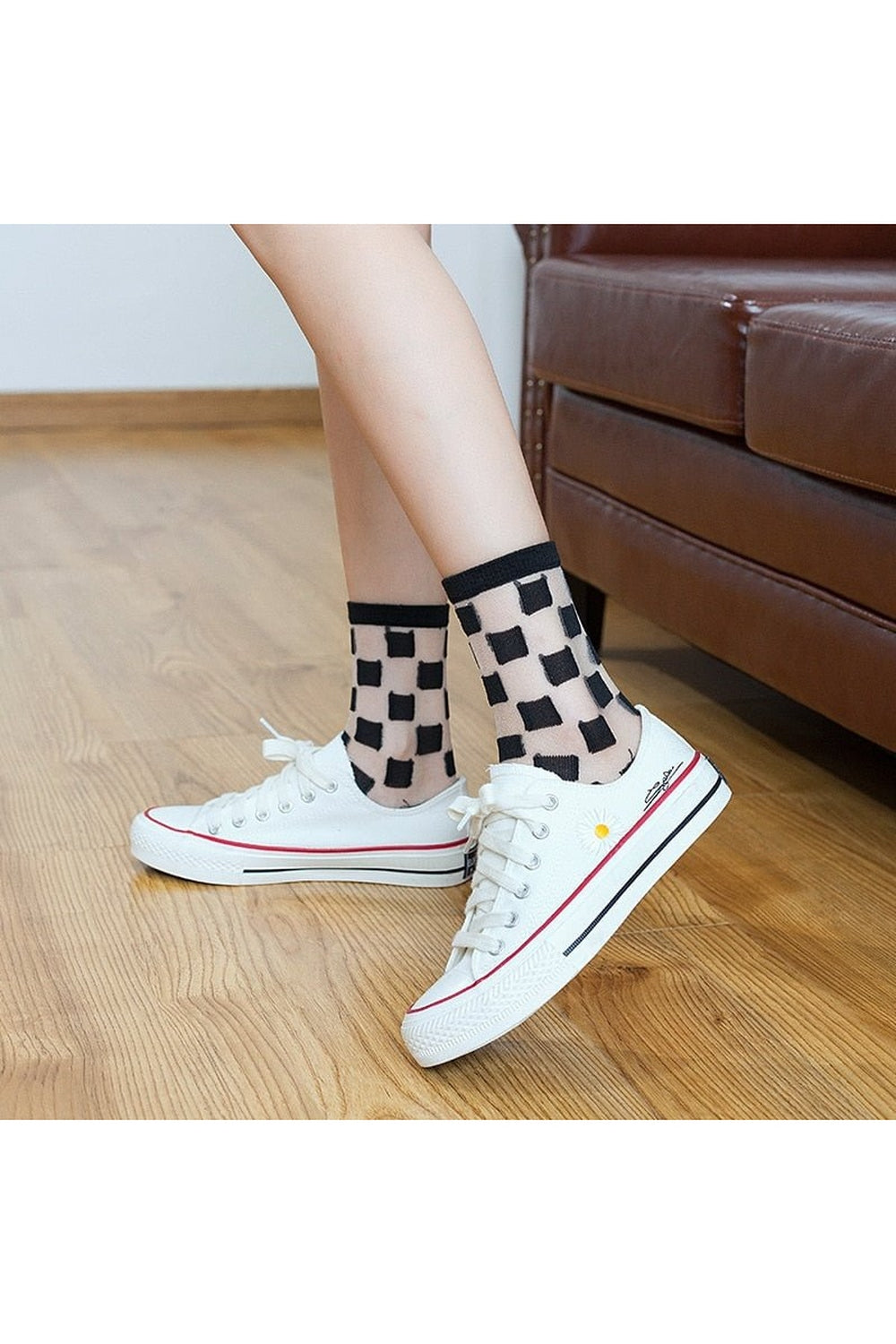 Aesthetic Ultra-thin Transparent Mesh Socks