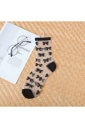 Aesthetic Ultra-thin Transparent Mesh Socks