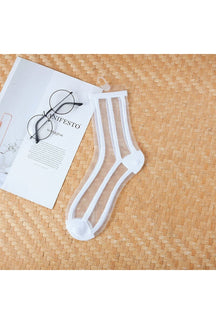 Aesthetic Ultra-thin Transparent Mesh Socks