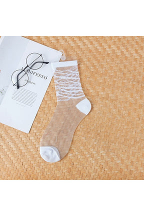 Aesthetic Ultra-thin Transparent Mesh Socks