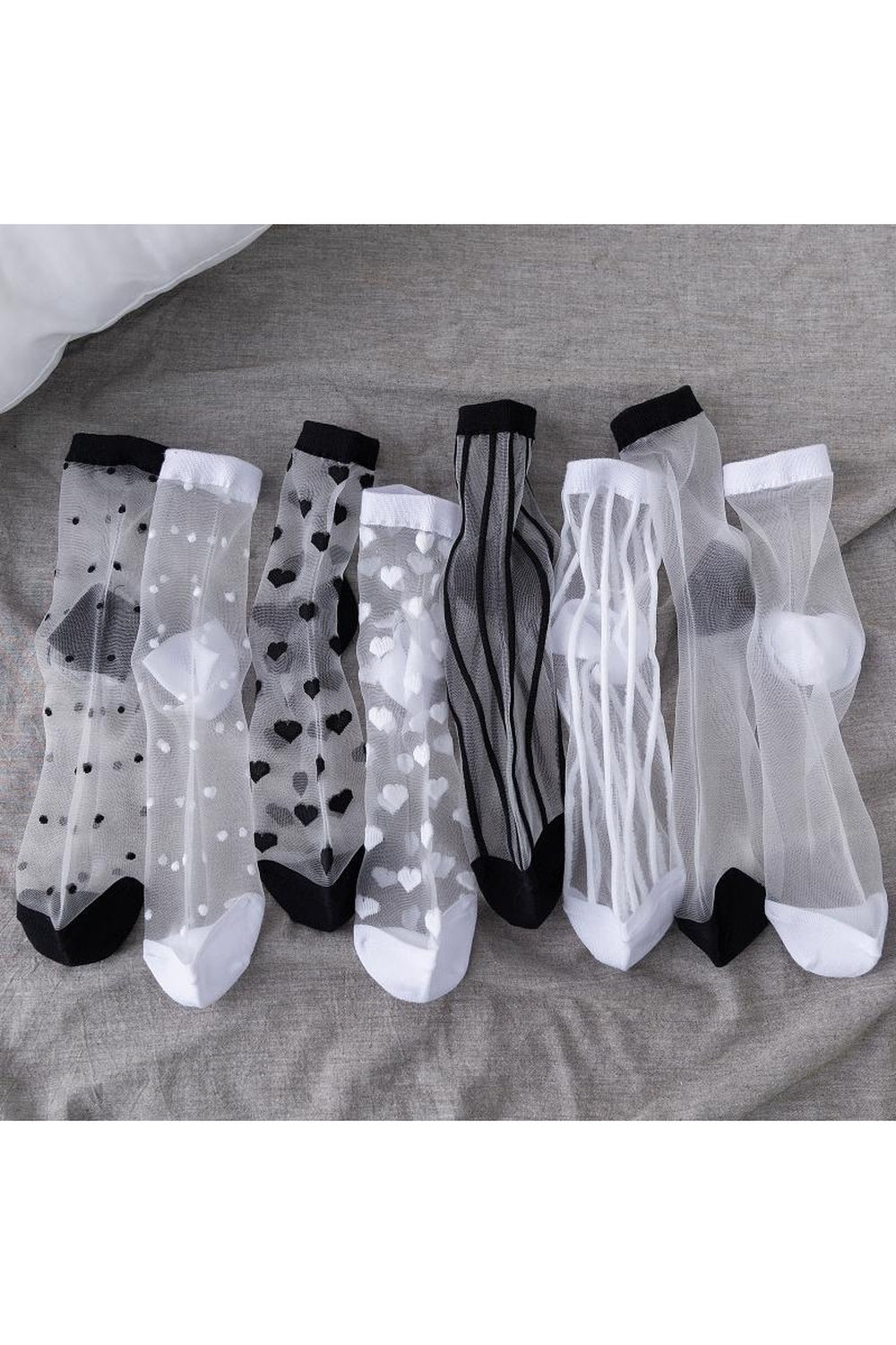 Aesthetic Ultra-thin Transparent Mesh Socks