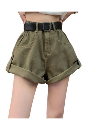 All-match High Waist Denim Shorts