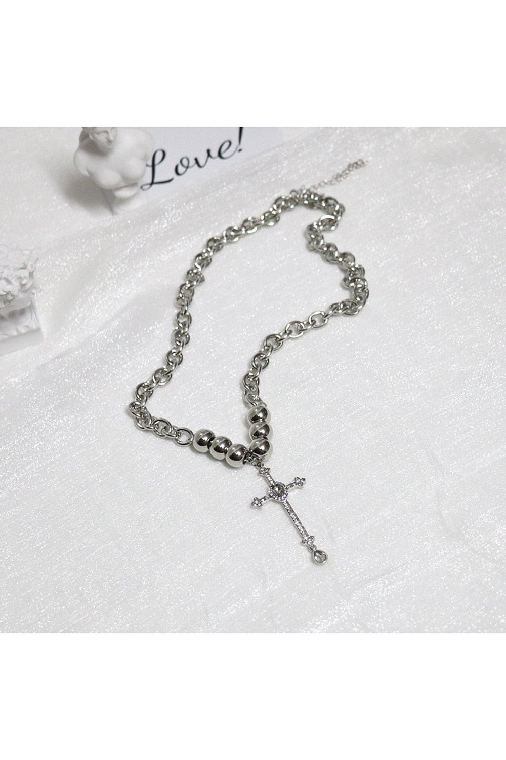 Alt Crystal Cross Necklace