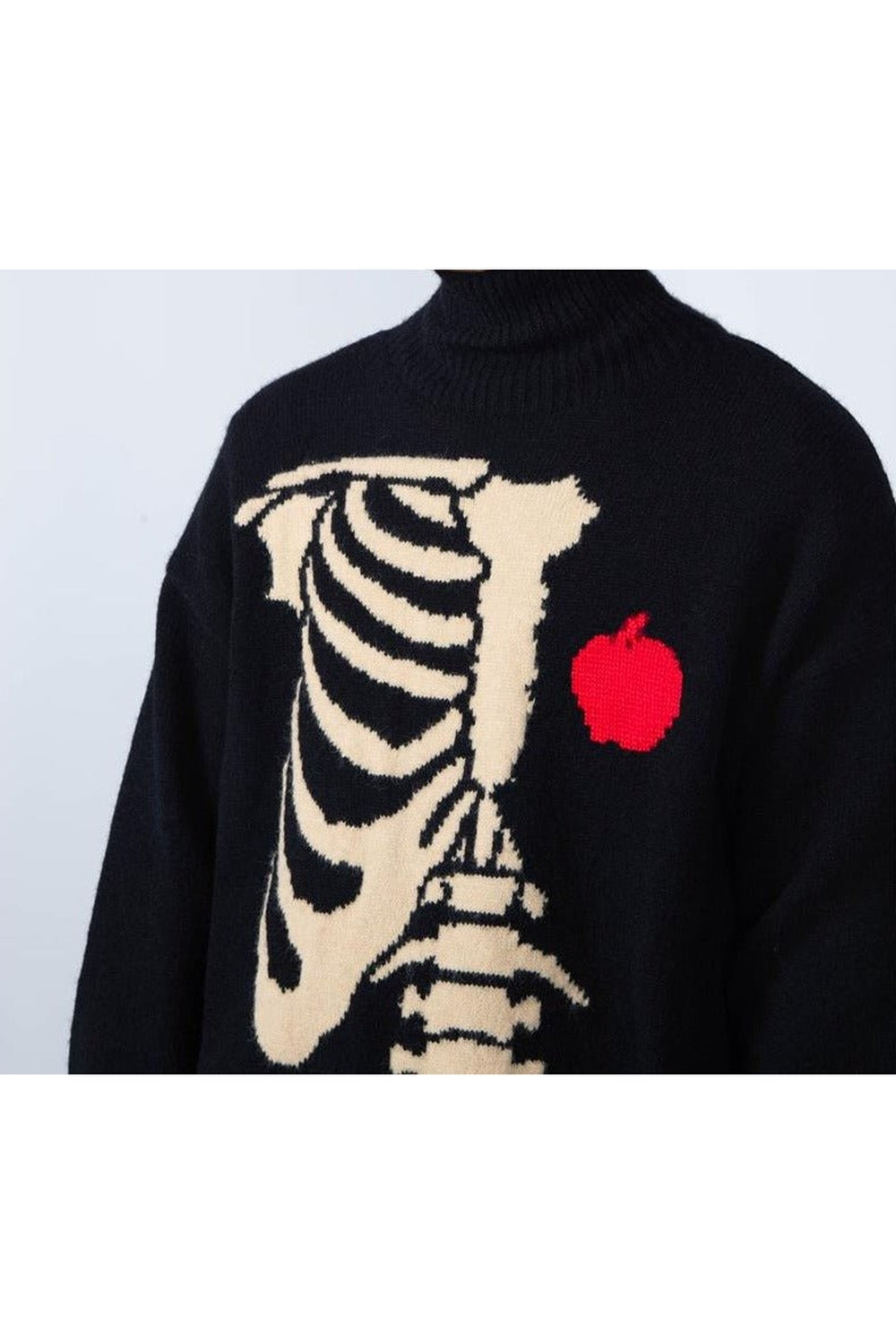 Fall Alt Style Skeleton Knit Sweater