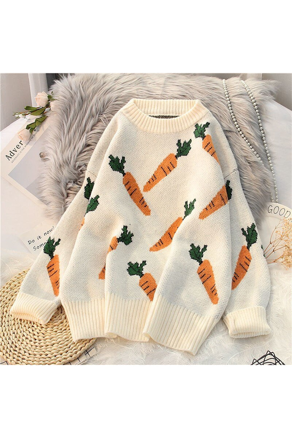 Fall Art Hoe Fashion Knitted Sweater