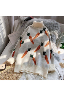 Fall Art Hoe Fashion Knitted Sweater