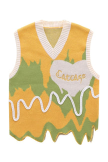 Fall Indie Asymmetric Knitted Summer Vest