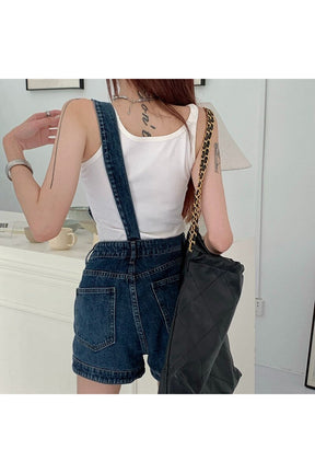 Asymmetrical Denim Jumpsuit