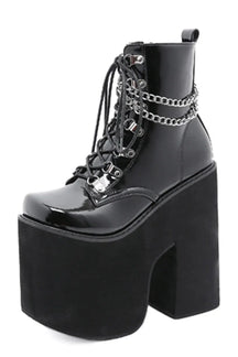 Autumn Buckle Strap Combat Boots