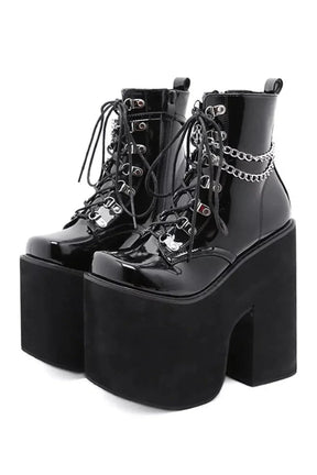 Autumn Buckle Strap Combat Boots