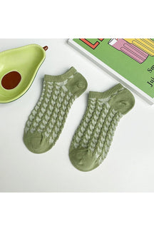 Avocado Green Short Socks