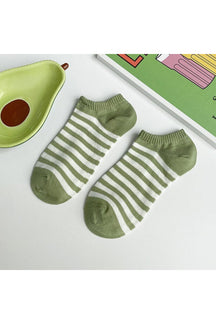 Avocado Green Short Socks