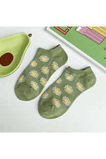 Avocado Green Short Socks