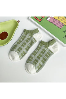 Avocado Green Short Socks