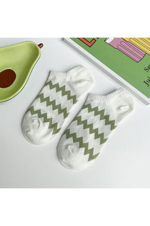 Avocado Green Short Socks