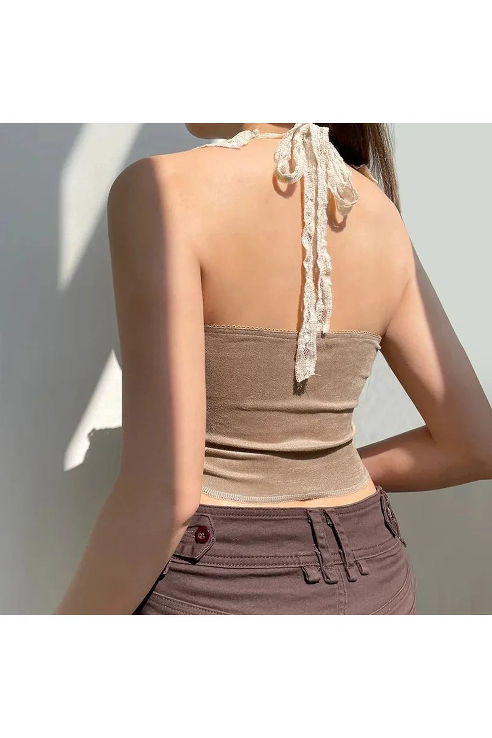 Backless Vest Crop Top