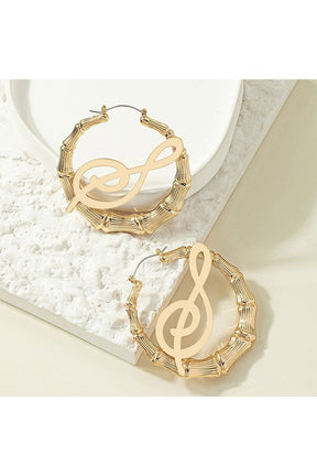 Stylish Baddie Large Earrings, variant E2419-S, hoop design.