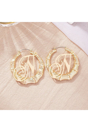 Stylish "Baddie Large Earrings" variant E2425-N shimmer.