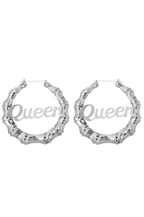 Stylish Baddie Stainless Steel Earrings 145002SL, silver-plated.