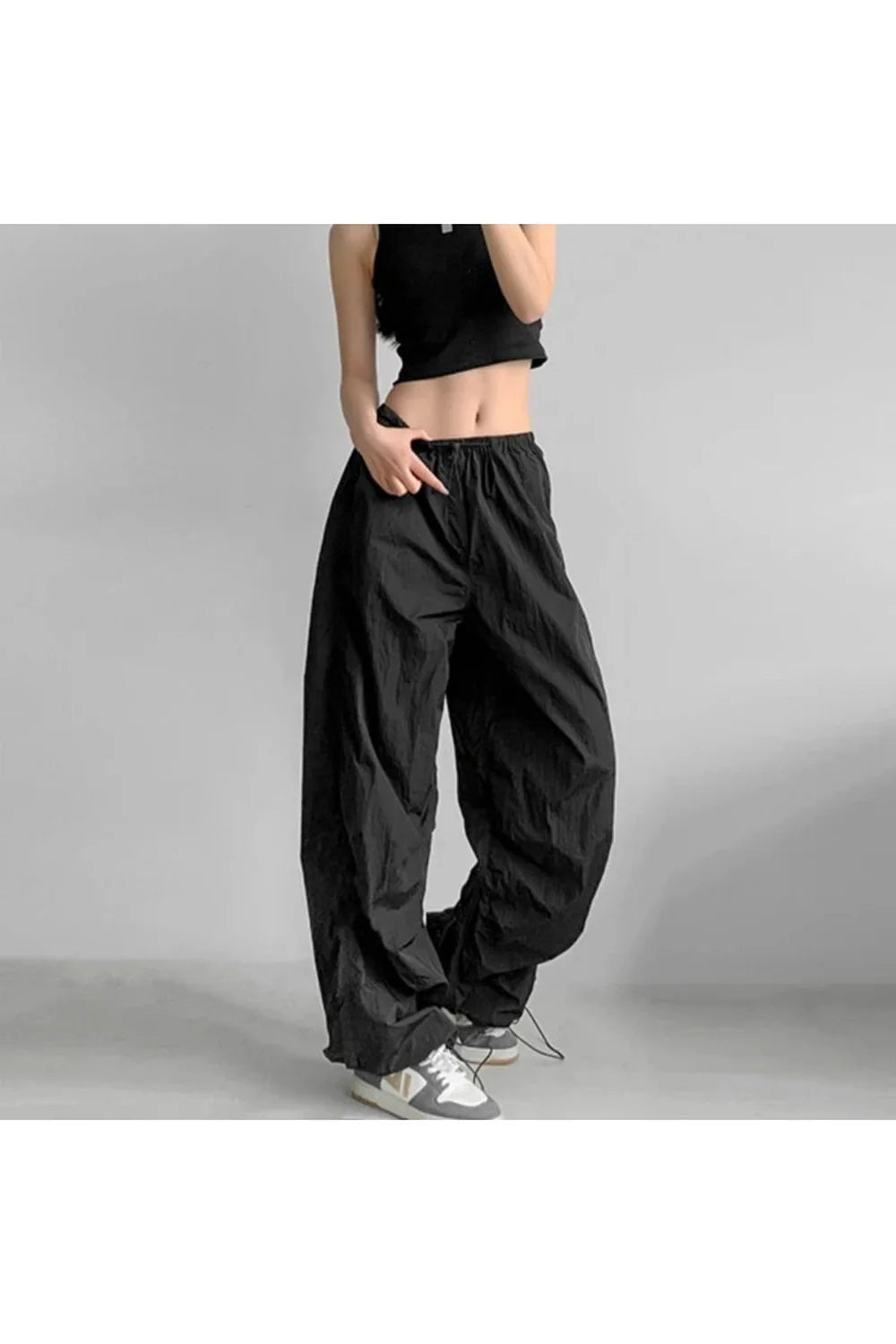 Baggy Lilac Parachute Pants