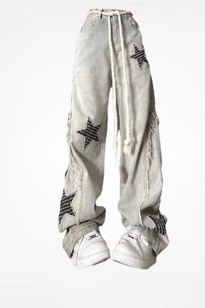 Fall Acubi Baggy Star Denim Jeans