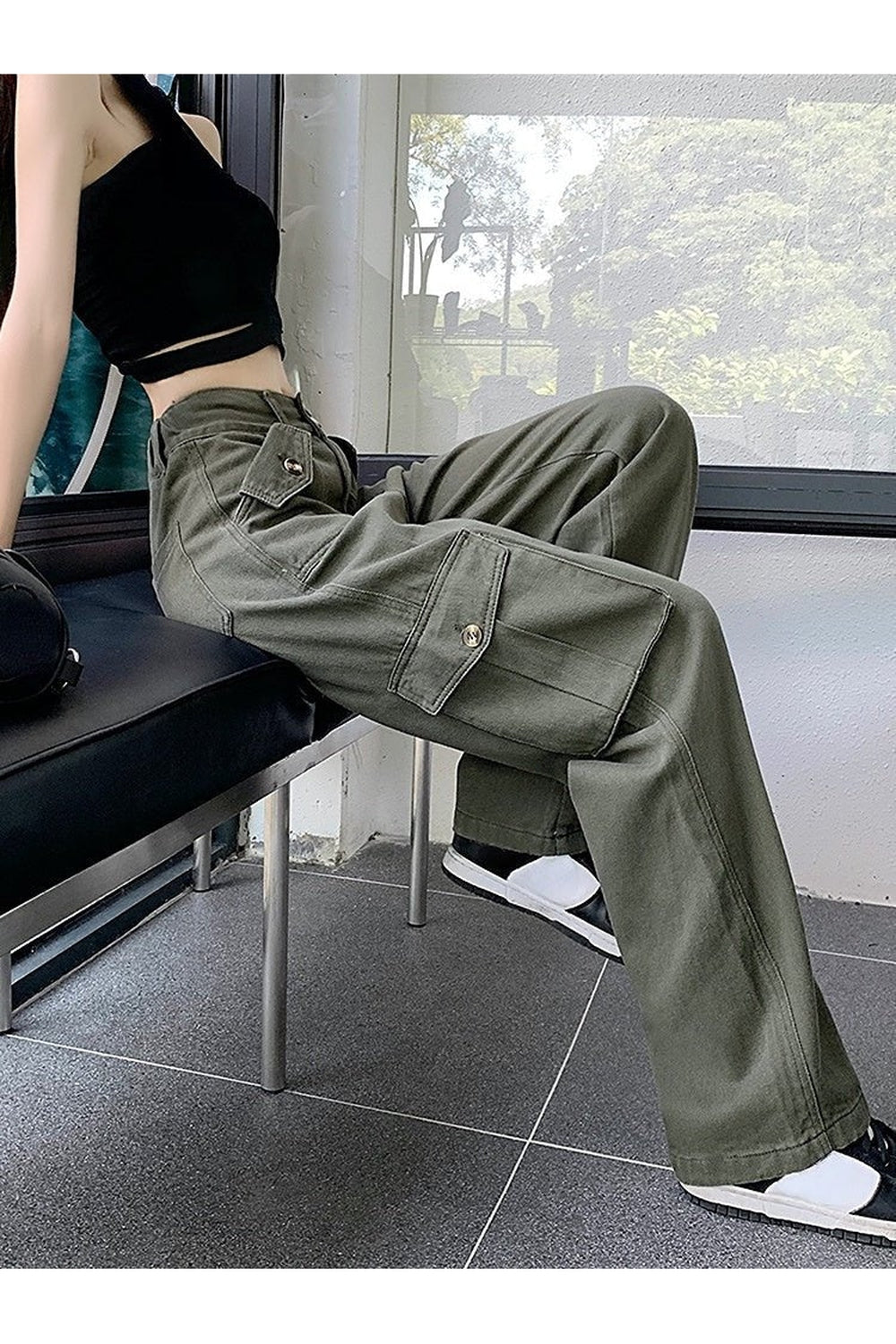 Baggy Y2K Denim Cargo Pants