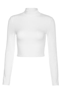 White Bandage Backless Crop Top: Elegant and stylish.