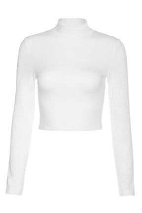 White Bandage Backless Crop Top: Elegant and stylish.