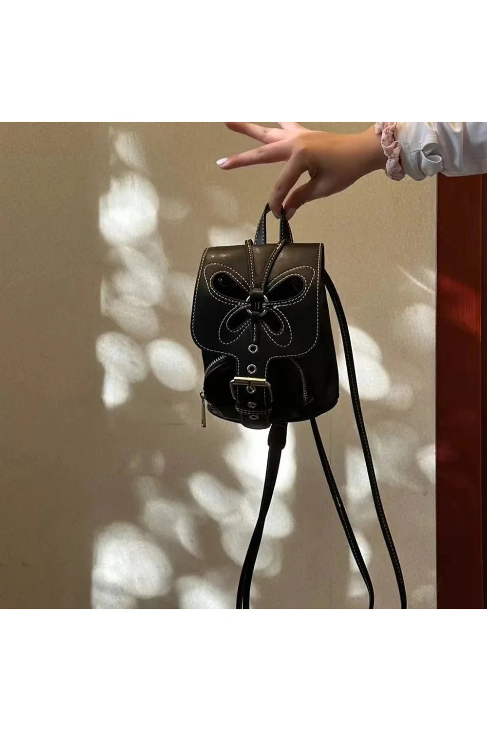 Black Butterfly Mini Backpack