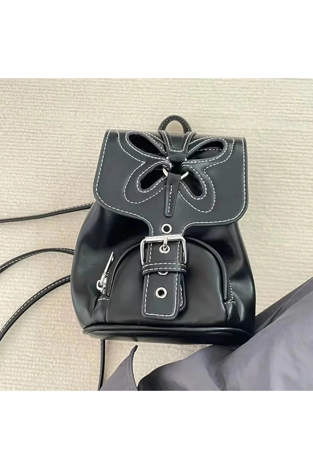 Black Butterfly Mini Backpack