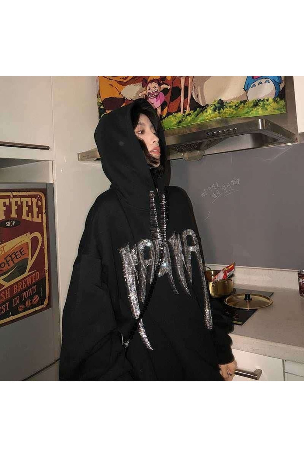 Fall Black E-Girl Hoodie