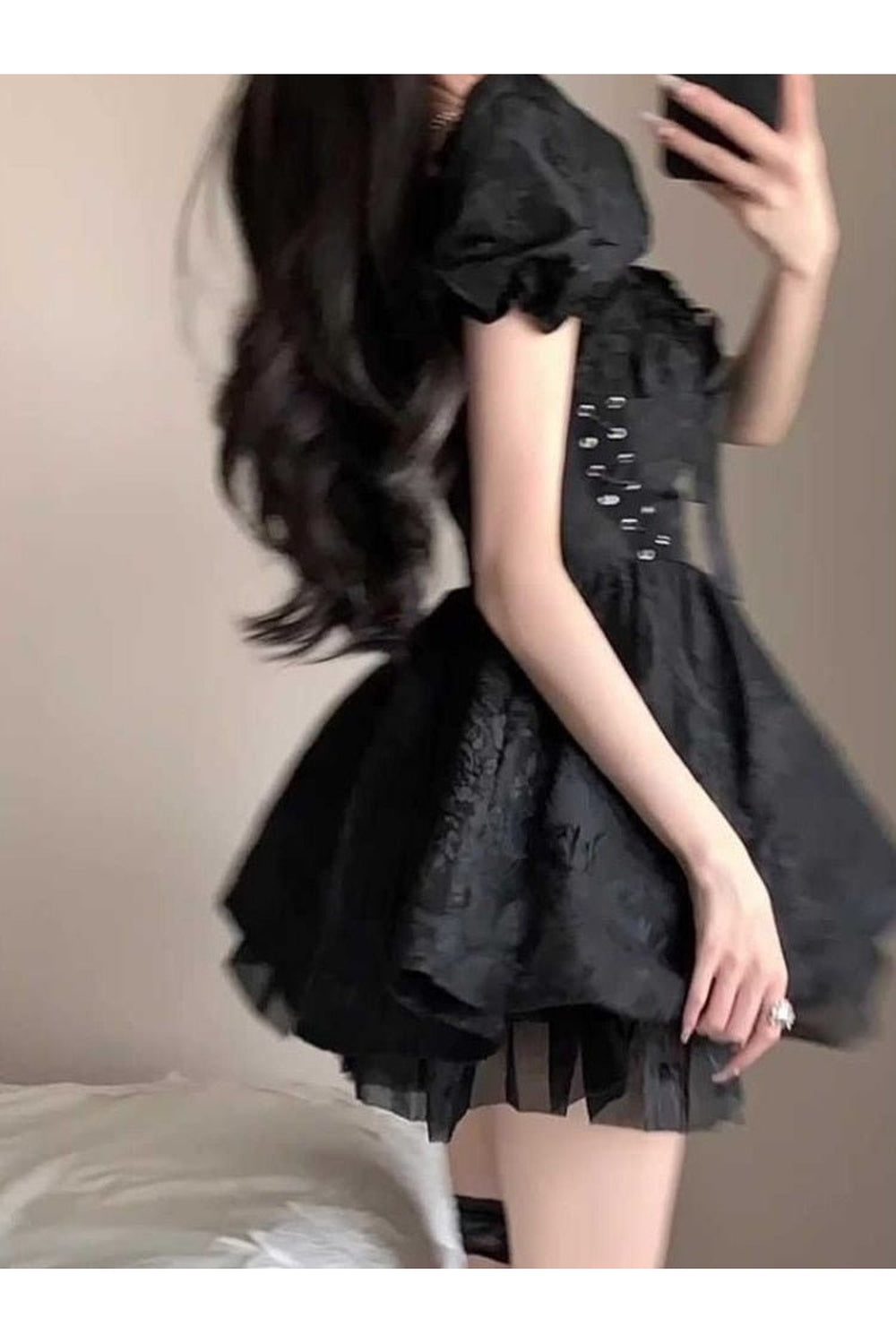 Black Gothic Beach Dress