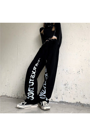 Fall Black High Waist Harajuku Jeans